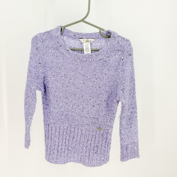 Guess Girls Purple/Silver Sweater - Picture 1 of 3